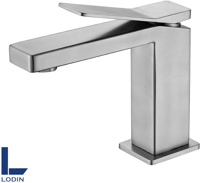 로딘 사각 세면대 세면기 수전 무광 욕실 세면수전 스텐304 수도꼭지 교체 N-133, 1개