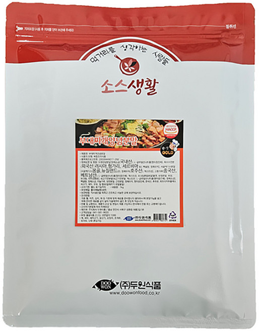 두원식품 소스생활 부대찌개양념 분말, 1kg, 3개