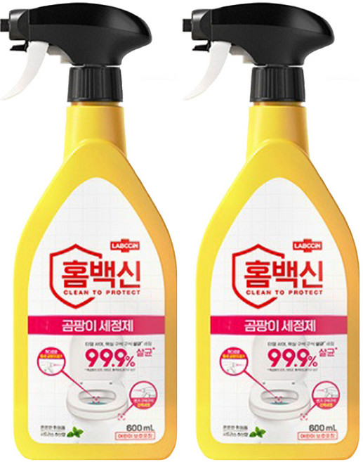 애경 랩신 홈백신 곰팡이 세정제 600ml X 2개