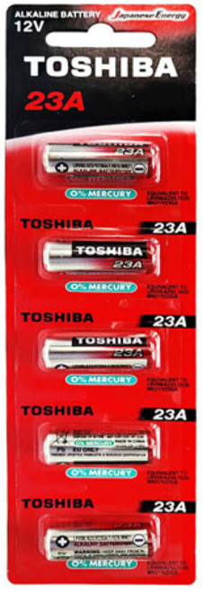 도시바 TOSHIBA L1028 23A 2/3AAA사이즈 알카라인 5개입, 1개