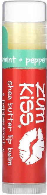 ZUM Zum Kiss 시어버터 립밤 페퍼민트 0.15oz, ZUMZumKiss시어버터립밤페퍼민트015oz, 1개 - 쿠팡