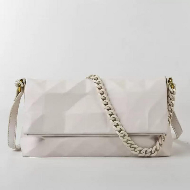 여성용 체인 숄더백 디자이너 큐브 클러치