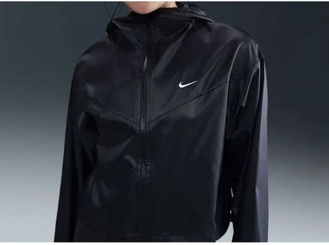 나이키 러닝 윈드러너 우븐 여성 후드 크롭 경량 바람막이 재킷