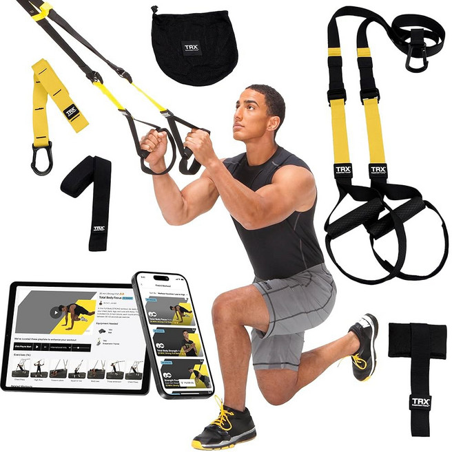 TRX PRO3 서스펜션 트레이너 시스템 크로스 트레이닝 웨이트 유산소 홈짐 실내 운동, 1개