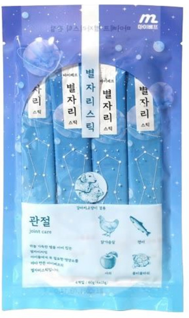 마이베프[DOG/CAT] 별자리스틱 관절건강 4개입 영양간식