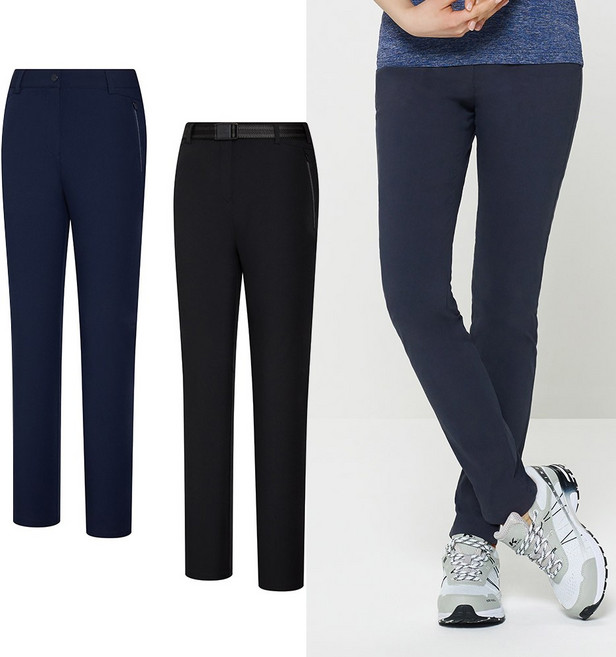 콜핑 여성 파워스트레치 나일론 절개 밴딩 추리닝 운동 등산 데일리 바지