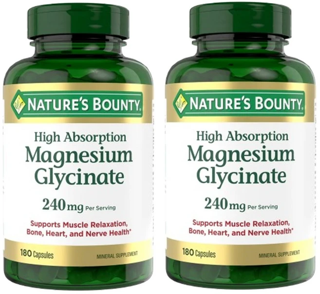 네이처스 바운티 마그네슘 글리시네이트 240mg, 2개, 180정 - 쿠팡