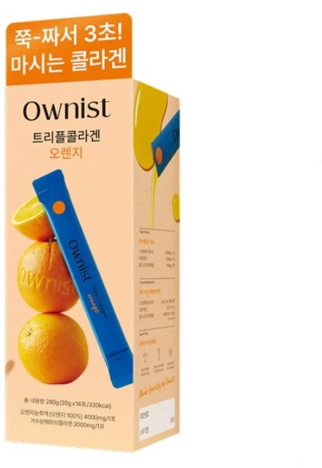 오니스트 트리플콜라겐 오렌지, 280g, 1개 - 쿠팡