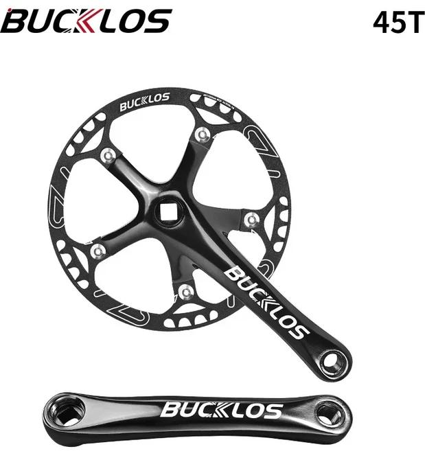 BUCKLOS 자전거 크랭크 셋 130 BCD 45T 47T 53T 56T 58T 알루미늄 합금 접이식 체인 링 130bcd 부품, 1개