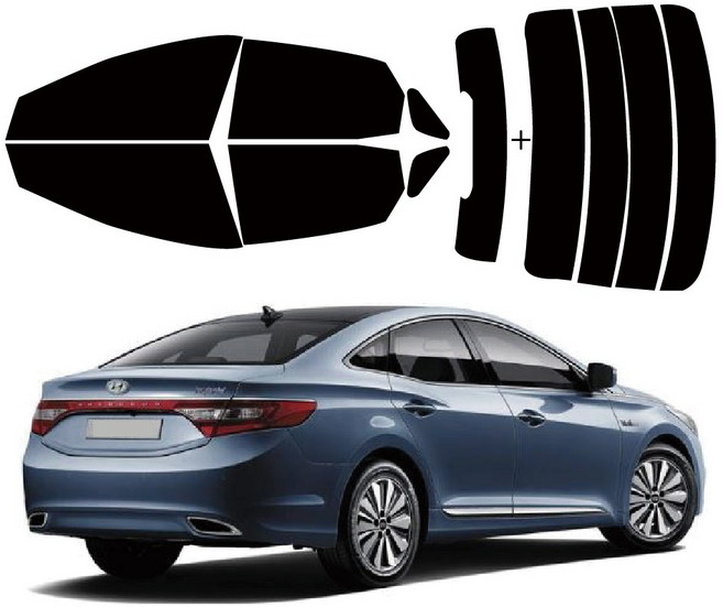 그랜저 전용 썬팅필름 측후면세트 열차단 DIY 셀프 썬팅지, 뉴 그랜저XG(02-05), IR20_15%