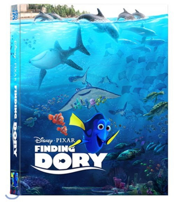 [Blu-ray] 도리를 찾아서 (3Disc 2D+3D 렌티큘러 스틸북) : 블루레이