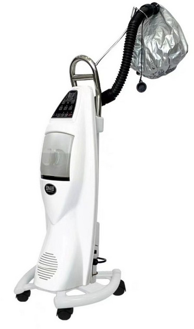 헤어 미스트기 업소용 미세분사기 미용실 스팀기, 싱글 헤드 화이트+모자 1개