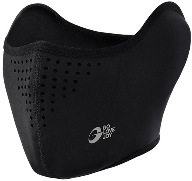 방한 겨울 안면 일체형 기모 귀마개 마스크 오토바이 자전거 얼굴가림 스포츠 보온 마스크, 2개, 블랙