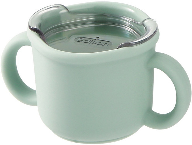 에디슨 국산 프리미엄 실리콘 트레이닝 컵, 옐로우, 1개, 150ml