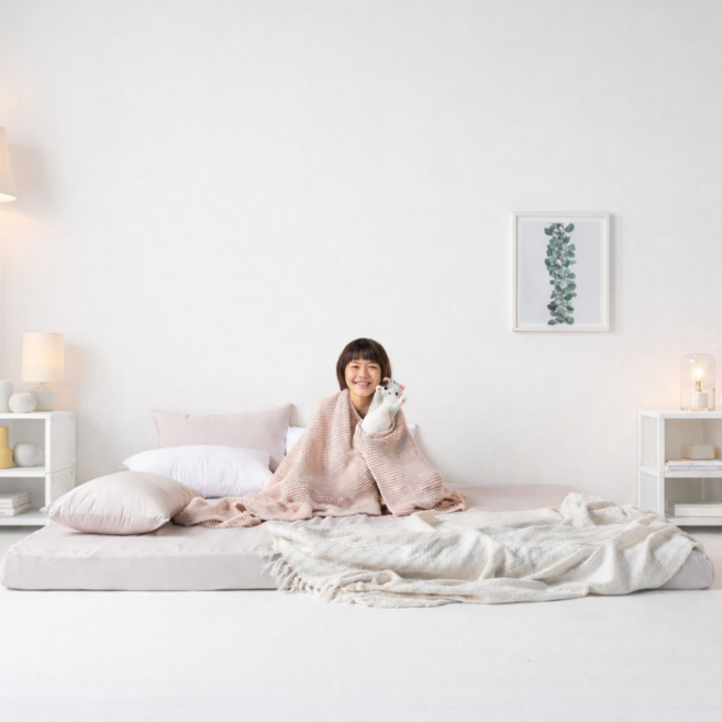 국내제작 진드기NO 집먼지NO 알러지케어 보풀없는 토퍼매트리스 4가지 색상 / 3가지 사이즈 네스트슬립, 5cm, 다크블루