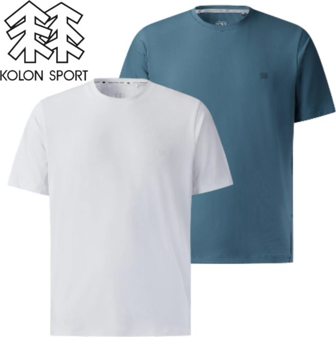 [매장발송]코오롱스포츠 남성 반팔티 기능성 라운드 기본 베이직 티셔츠 상의