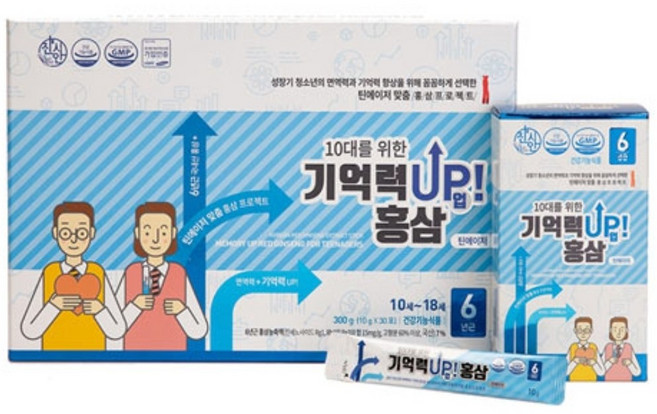 홍삼가건보 10대를 위한 기억력 업 홍삼, 30회분, 1개