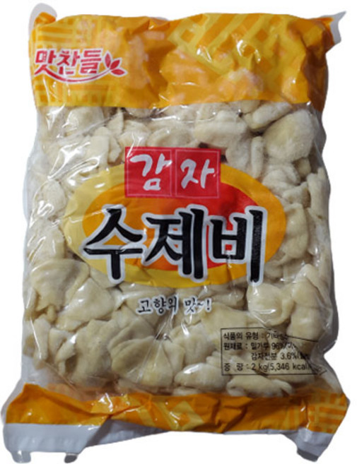 백미 감자수제비 2kg 8개 [식당용]