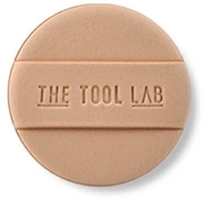 THE TOOL LAB HappyRim 粉撲 遮瑕粉撲 韓國代購, 1個, 長效啞光圓形(一盒2入), 卡其色