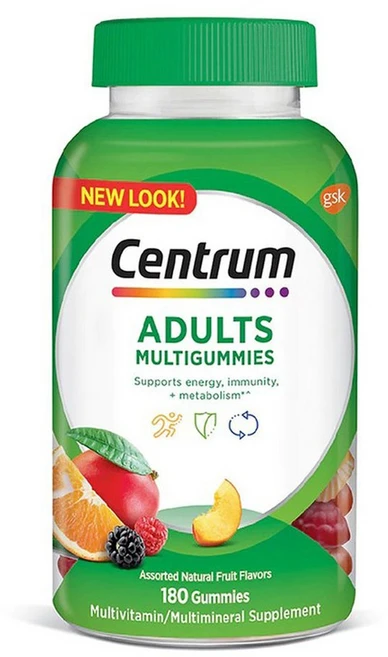 센트룸 성인용 멀티구미 내추럴 체리 베리 & 오렌지, 1개, 180정 - 쿠팡