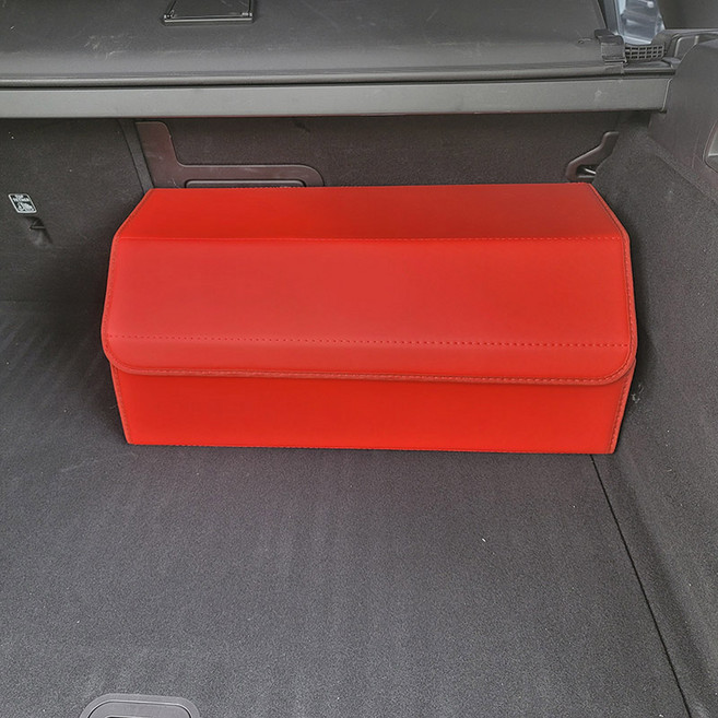 WAHA 르노 가죽 트렁크 정리함 수납함 신발장 그랑콜레오스 QM5 QM6 XM3, 대형, 레드