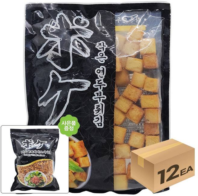 1박스) 포케 냉동 작은 연두부튀김 500g x 12개입, 12개