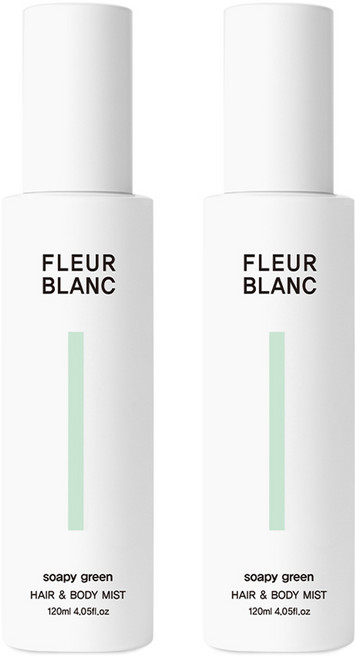 1+1 에이센트 플레르 블랑 헤어 앤 바디미스트 바디스프레이 소피그린, 2개, 120ml