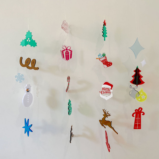 아크릴썬캐쳐 산타 크리스마스모빌.Christmas, 눈사람