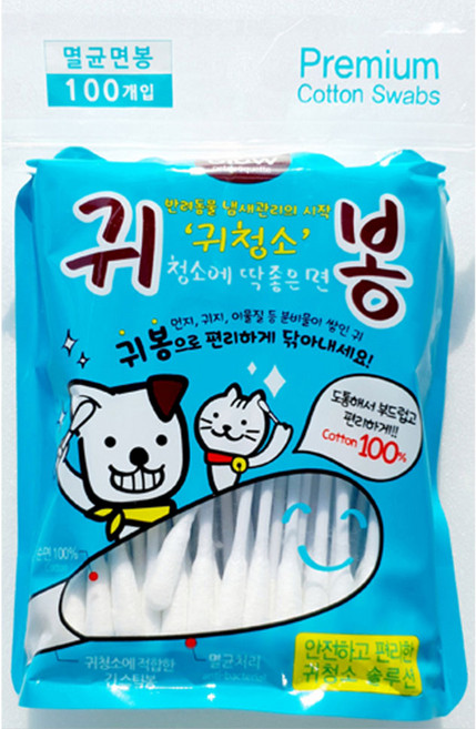 에티펫 귀청소 귀봉100매, 1개, 상세페이지 참조