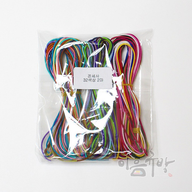 이음규방 매듭끈 - 꼰세사 32색상 2마 세트, 1개