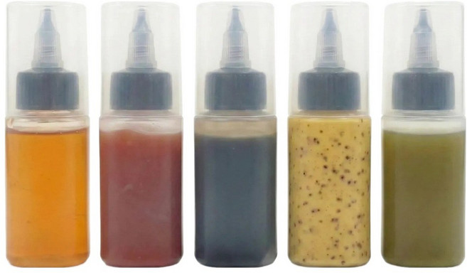 온핏업 휴대용 캠핑 미니 양념 소스통, 5개, 40ml