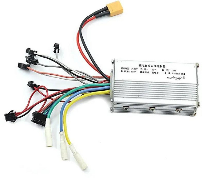 전동킥보드 컨트롤러 부품 홀 없는 지능형 브러시리스 계기 디스플레이 전기 스쿠터 JH01 모터 10 인치 36V 48V, [01] 36V Controller, 1개