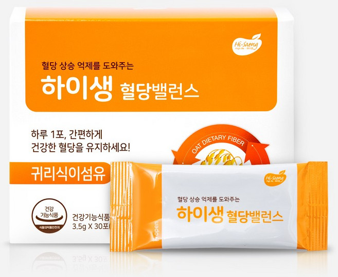 하이생 귀리식이섬유 혈당밸런스 30p, 105g, 1개