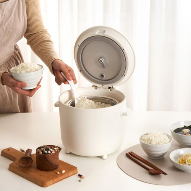 단미 저당밥솥 저칼로리 혈당관리 미니 전기밥솥(화이트), 저당밥솥 핑크