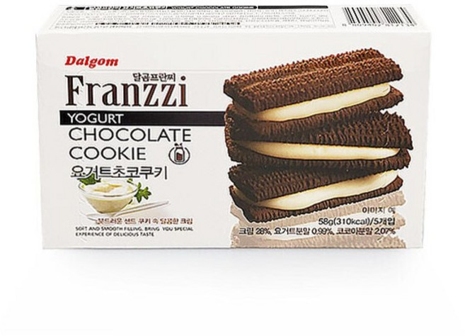 고급 과자 달곰프란찌 요거트초코쿠키 58g, 290g, 1개