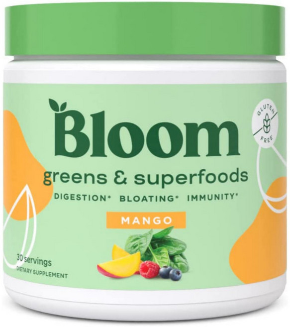 Bloom Nutrition Green Superfood 블룸뉴트리션 그린수퍼푸드 망고 30인분, 1개