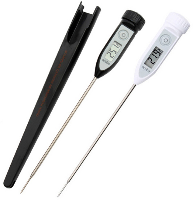 아쿠바 탐침 온도계 CS-101 주방 조리용 중심 방수 온도측정기, 1개