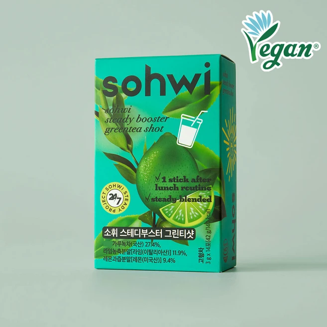 소휘 스테디부스터 그린티샷, 1박스, 14회분 - 쿠팡