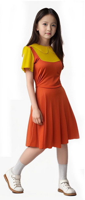 튬 반팔 영희 옷 프레 원 의상 인형 술래 복장 성인