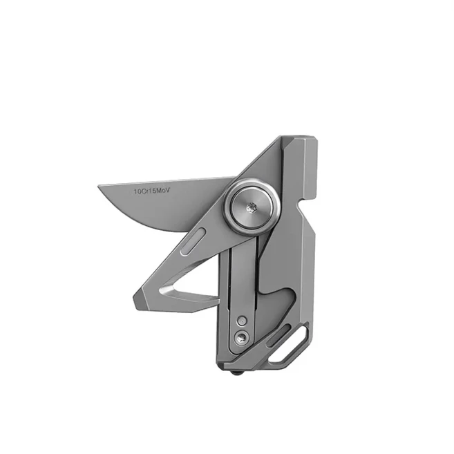 새로운 OLIGHT OTOOL 6-in-1 비상용 티타늄 호루라기 멀티툴 나이프 (자동차 유리창 파괴기/안전벨트 커터/, 01 Sliver