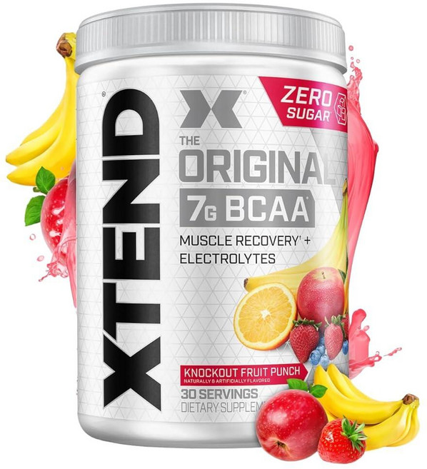 엑스텐드 오리지널 BCAA 파우더 374g - 녹아웃 프루트 펀치, 1개