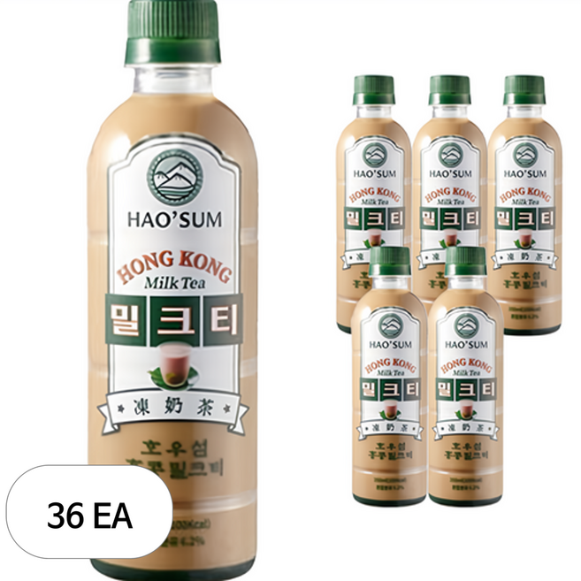 호우섬 홍콩 밀크티, 350ml, 36개