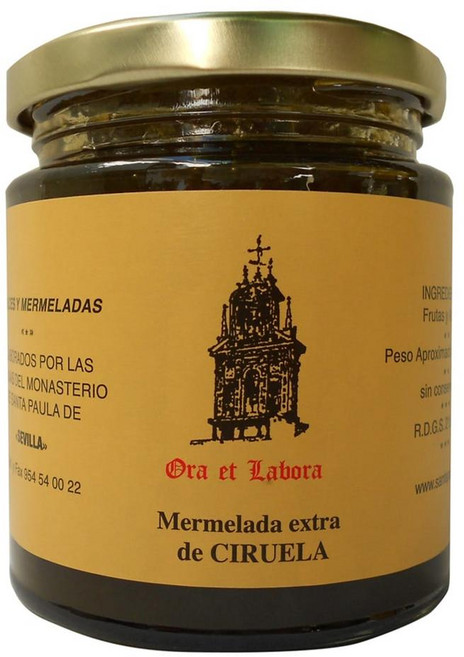 스페인 오라 에 라보라 자두잼 Ora et Labora Plum jam, 2개, 300g