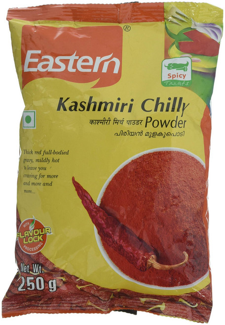 이스턴 카슈미르 칠리 파우더 250그램 100% 천연 Eastern Kashmiri Chilly Powder 250g/8.8oz 100% Natural, 1개, 250g