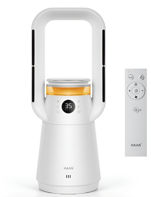 [100대한정] 2026년 한경희생활과학 공기정정 가습겸용 BLDC 그래핀 날개없는 온풍기 가정용, HAAN-P17000 화이트