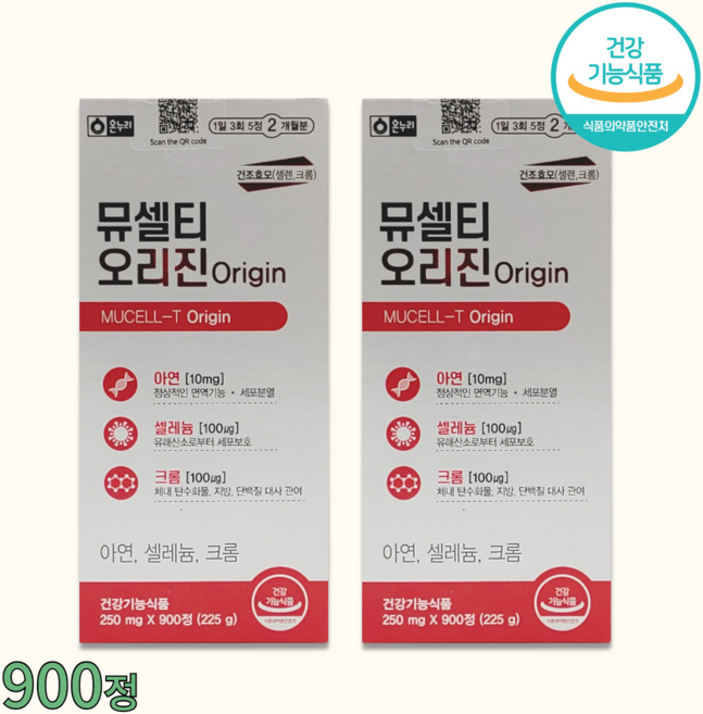 온누리 뮤셀티 900정, 300g, 2개
