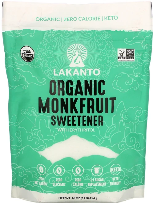 Lakanto 유기농 나한과 감미료 454g(16oz) 1팩, One Color, One Size, 1개 - 쿠팡