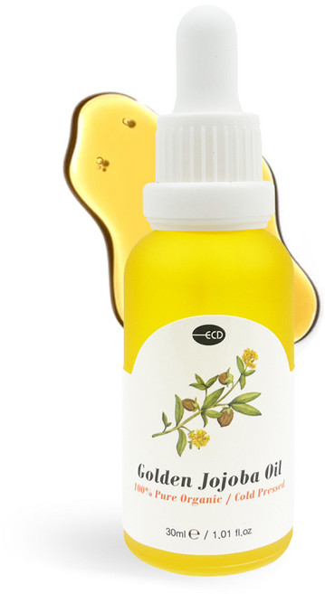 [에코디언트] 100% 퓨어 유기농 골든 호호바오일, 1개, 30ml