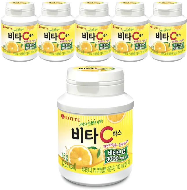 롯데웰푸드 비타C박스, 65g, 6개 - 쿠팡