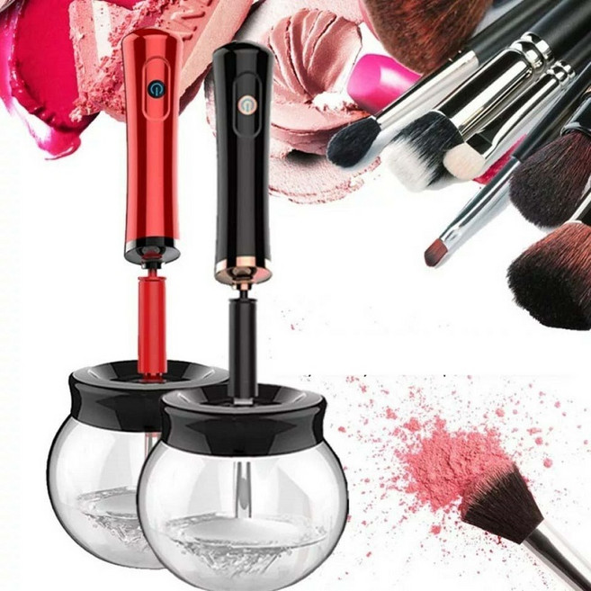 비엠10초메이크업 브러쉬클리너 글루믹서기 브러쉬자동세척기 쉐이커